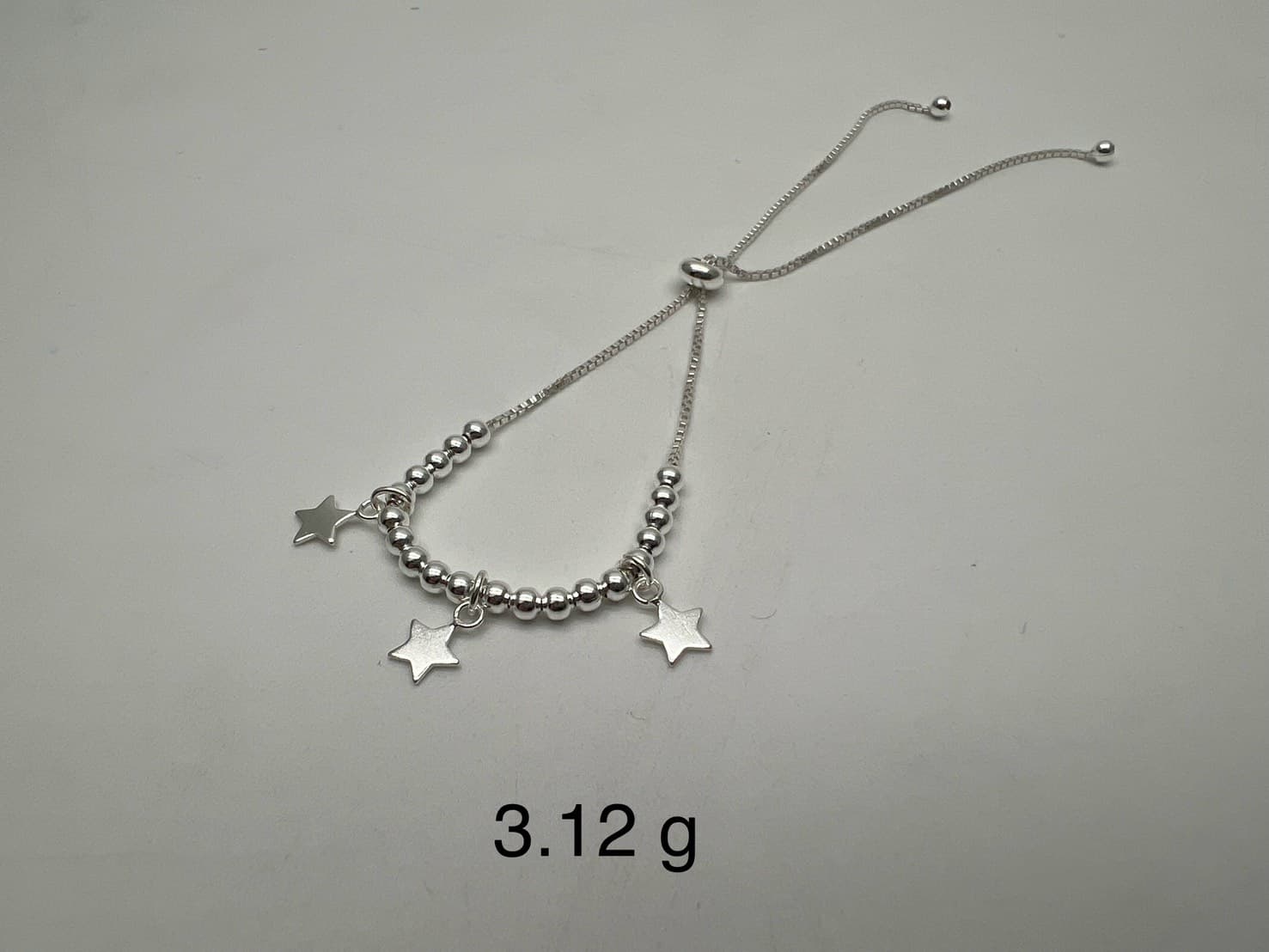สร้อยข้อมือเงินแท้ปรับระดับดาว 3 ชิ้น
